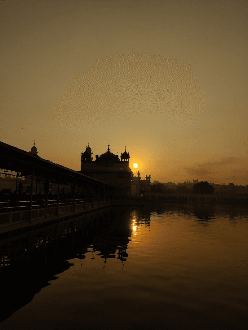 Golden Temple at sunset
